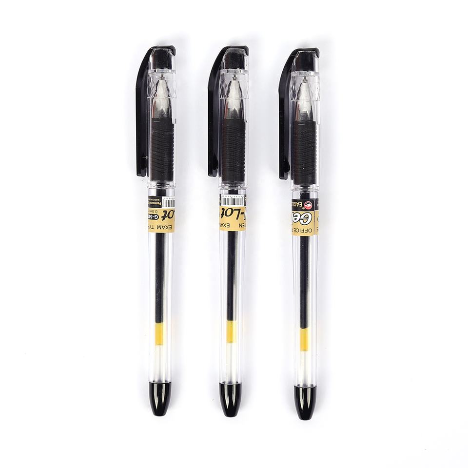 Eco-Friendly Classic Gel Pen 0.5mm Blue/Black/Red Ink for Office & School